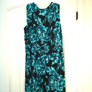 Black and blue dress